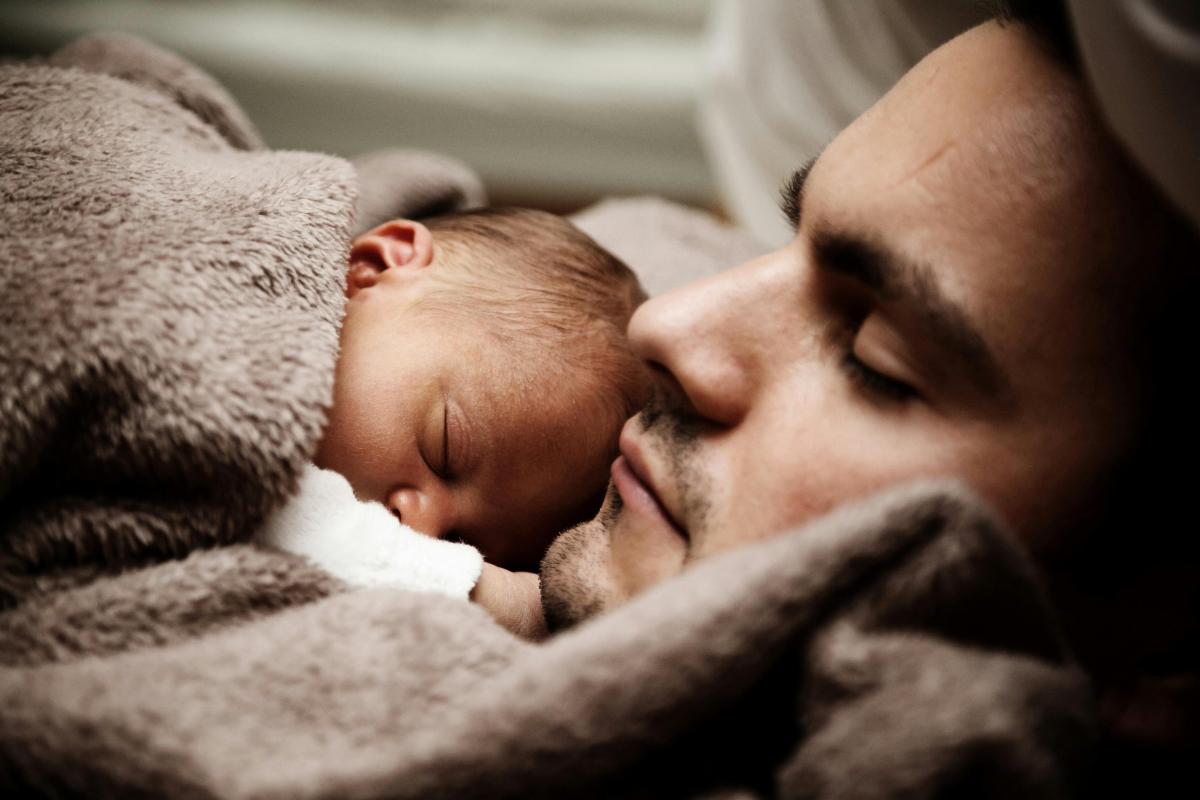 Dad and baby